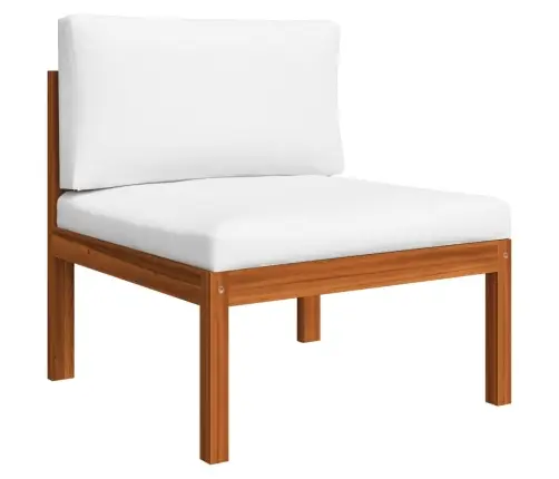 12 Daļu Dārza Atpūtas Mēbeļu Komplekts Ar Spilveniem, Krēmkrāsas Koks, Akācija Un Virve Vidaxl