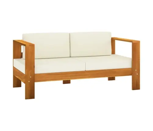 8 Dalių Sodo Poilsio Baldų Komplektas Su Pagalvėlėmis, 100X60 cm Akacijos Mediena