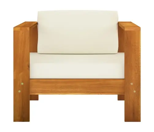 8 Daļu Dārza Atpūtas Mēbeļu Komplekts Ar Spilveniem, 100X60 Cm, Akācijas Koks Vidaxl