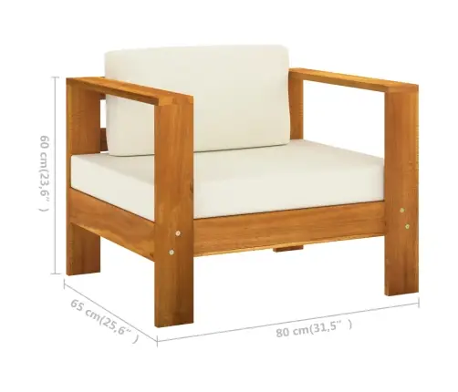 9 Daļu Dārza Atpūtas Mēbeļu Komplekts Ar Spilveniem, 100X60 Cm, Akācijas Koks Vidaxl