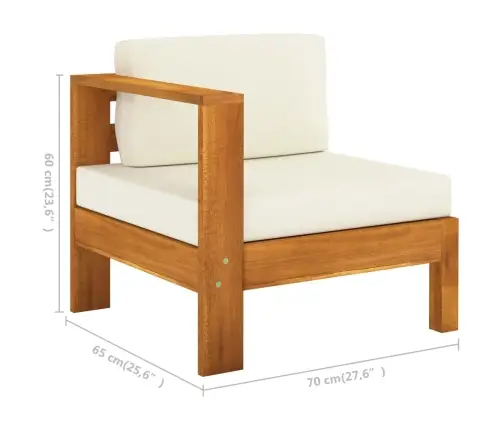 9 Daļu Dārza Atpūtas Mēbeļu Komplekts Ar Spilveniem, 100X60 Cm, Akācijas Koks Vidaxl