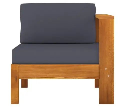 Četrvietīgs Dārza Dīvāns, Tumši Pelēki Spilveni, Akācijas Koks Vidaxl