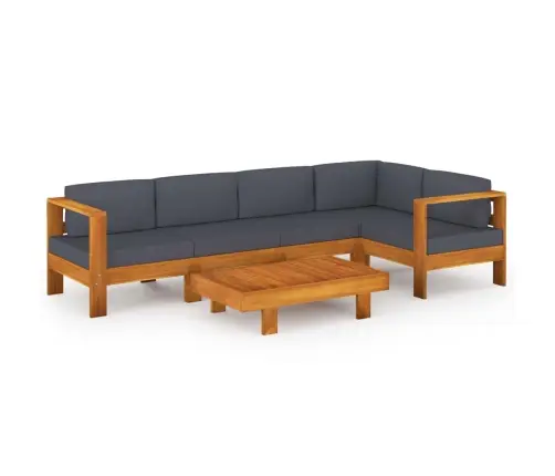 6-Kohaline Aiadiivanikomplekt Tumehallide Patjadega, Akaatsiapuit