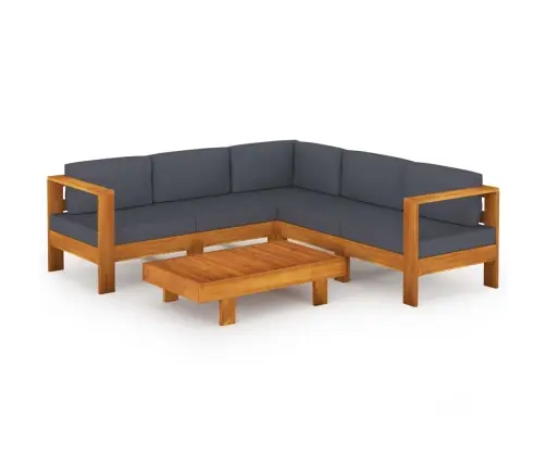 6-Kohaline Aiadiivanikomplekt Tumehallide Patjadega, Akaatsiapuit