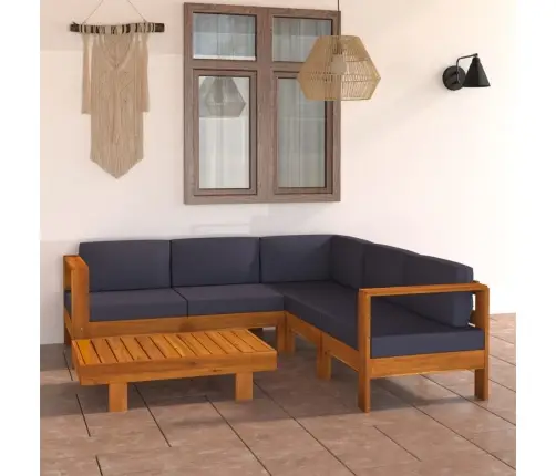 6-Kohaline Aiadiivanikomplekt Tumehallide Patjadega, Akaatsiapuit