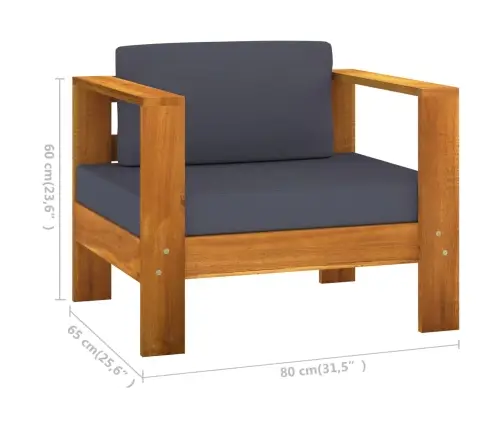 9-Kohaline Aiadiivanikomplekt Tumehallide Patjadega, Akaatsia