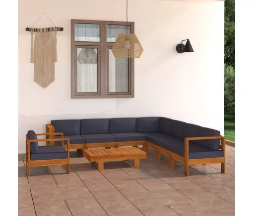 9-Kohaline Aiadiivanikomplekt Tumehallide Patjadega, Akaatsia