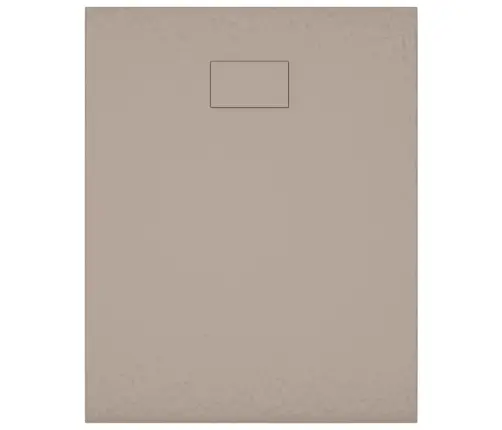 Dušas Pamatne, 100X80 Cm, Smc, Brūna Vidaxl