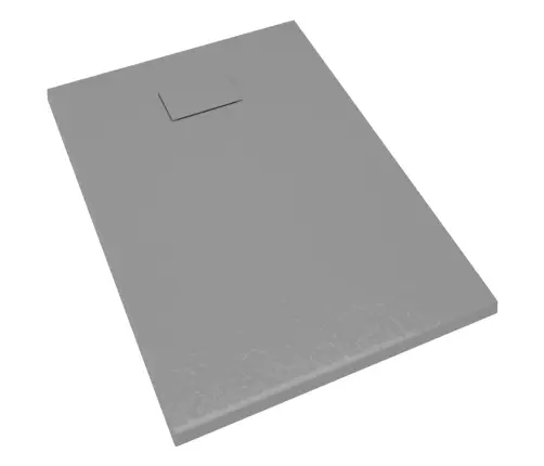 Dušas Pamatne, 100X70 Cm, Smc, Pelēka Vidaxl