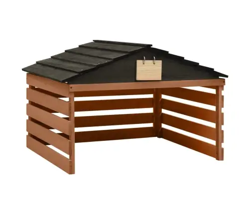 Robotizēta Zāles Pļāvēja Novietne, Melna, Brūna, 78X74X54 Cm Vidaxl