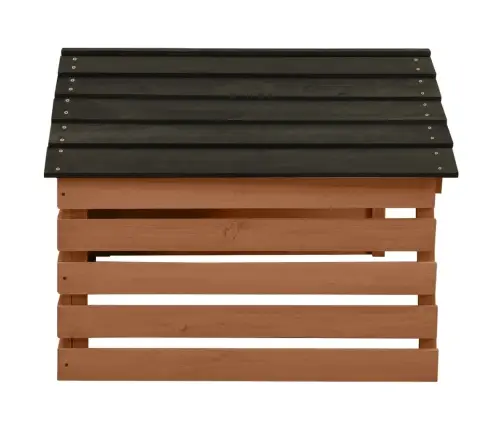 Robotizēta Zāles Pļāvēja Novietne, Melna, Brūna, 78X74X54 Cm Vidaxl