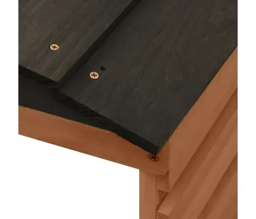 Robotizēta Zāles Pļāvēja Novietne, Melna, Brūna, 78X74X54 Cm Vidaxl