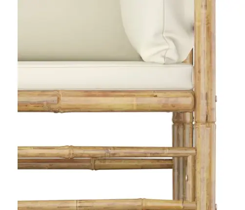 6-Daļīgs Dārza Atpūtas Mēbeļu Komplekts Ar Matračiem, Bambuss Vidaxl