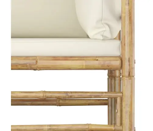 6-Daļīgs Dārza Atpūtas Mēbeļu Komplekts Ar Matračiem, Bambuss Vidaxl