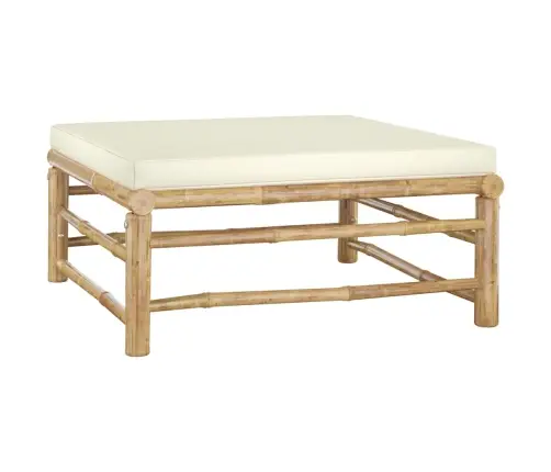 10-Daļīgs Dārza Atpūtas Mēbeļu Komplekts Ar Matračiem, Bambuss Vidaxl