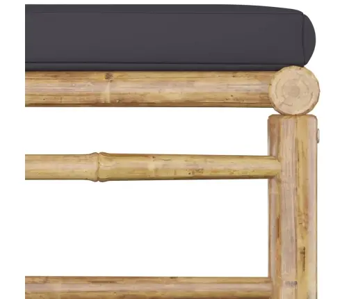 4-Daļīgs Dārza Atpūtas Mēbeļu Komplekts Ar Matračiem, Bambuss Vidaxl