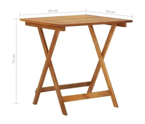 3-Osaline Kokkupandav Aiamööblikomplekt, Akaatsiapuit