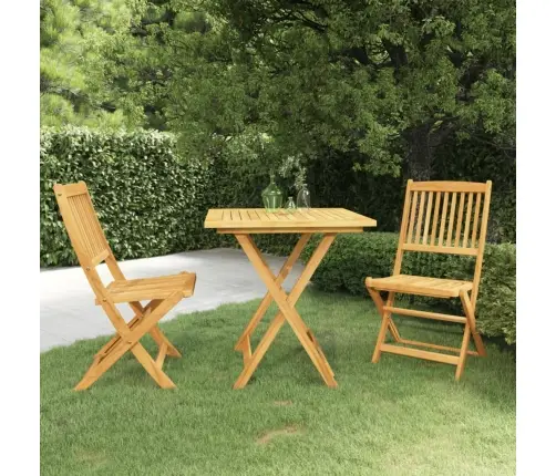 3-Osaline Kokkupandav Aiamööblikomplekt, Akaatsiapuit