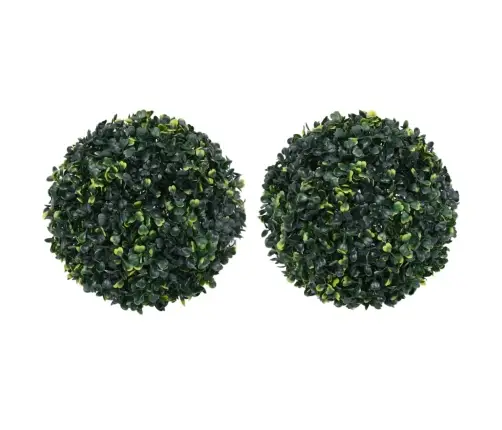 Mākslīgi Apaļie Bukši, 2 Gab., 45 Cm Vidaxl