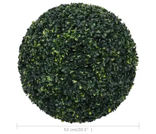 Kunstpukspuu Pallid 2 Tk 52 Cm