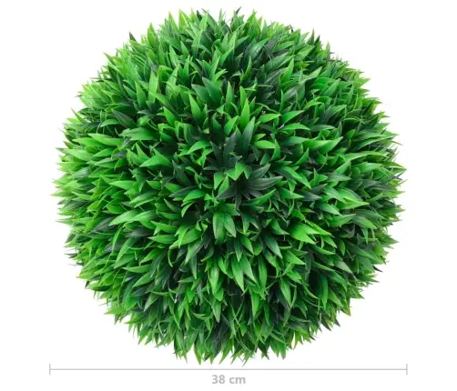 Mākslīgi Apaļie Bukši, 2 Gab., 38 Cm Vidaxl