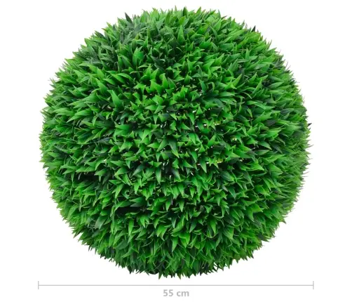 Mākslīgi Apaļie Bukši, 2 Gab., 55 Cm Vidaxl