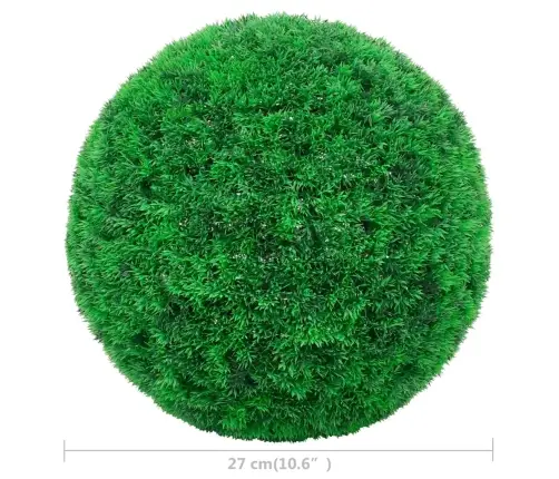 Mākslīgi Apaļie Bukši, 2 Gab., 27 Cm Vidaxl