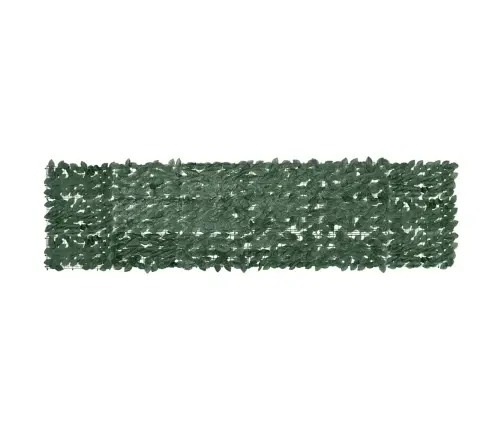 Balkona Aizslietnis Ar Tumši Zaļām Lapām, 300X75 Cm Vidaxl