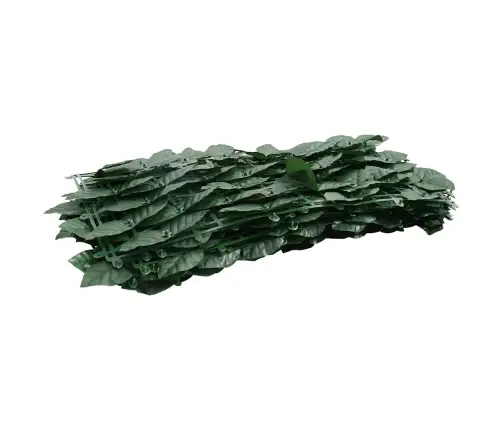 Balkona Aizslietnis Ar Tumši Zaļām Lapām, 500X75 Cm Vidaxl