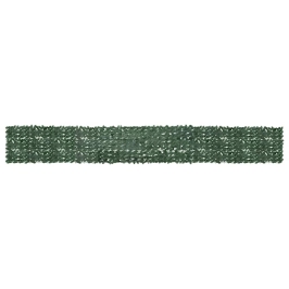 Balkona Aizslietnis Ar Tumši Zaļām Lapām, 600X75 Cm Vidaxl