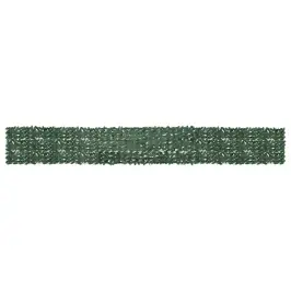 Balkona Aizslietnis Ar Tumši Zaļām Lapām, 600X75 Cm Vidaxl