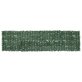Balkono Pertvara, 400X100cm Su Tamsiai Žaliais Lapais