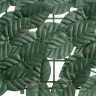 Balkono Pertvara, 400X100cm Su Tamsiai Žaliais Lapais Balkono Pertvara, 400X100cm Su Tamsiai Žaliais Lapais