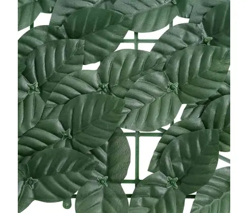 Balkona Aizslietnis Ar Tumši Zaļām Lapām, 500X100 Cm Vidaxl