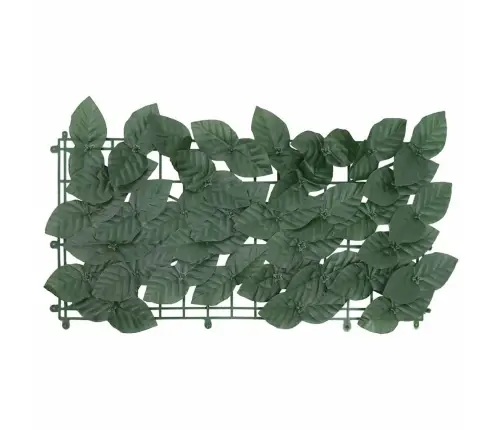 Balkono Pertvara, 600X100cm Su Tamsiai Žaliais Lapais Balkono Pertvara, 600X100cm Su Tamsiai Žaliais Lapais