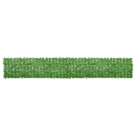 Balkona Aizslietnis Ar Zaļām Lapām, 500X75 Cm Vidaxl