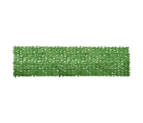 Balkona Aizslietnis Ar Zaļām Lapām, 400X100 Cm Vidaxl