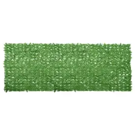 Balkona Aizslietnis Ar Zaļām Lapām, 400X150 Cm Vidaxl