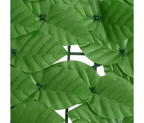 Balkona Aizslietnis Ar Zaļām Lapām, 400X150 Cm Vidaxl