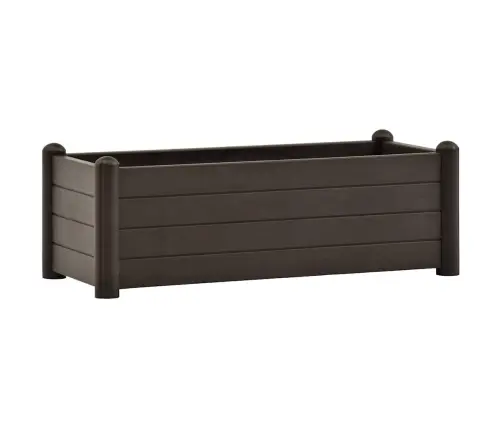 Augstā Puķu Kaste, Pelēkbrūna, 100X43X35 Cm, Pp Vidaxl