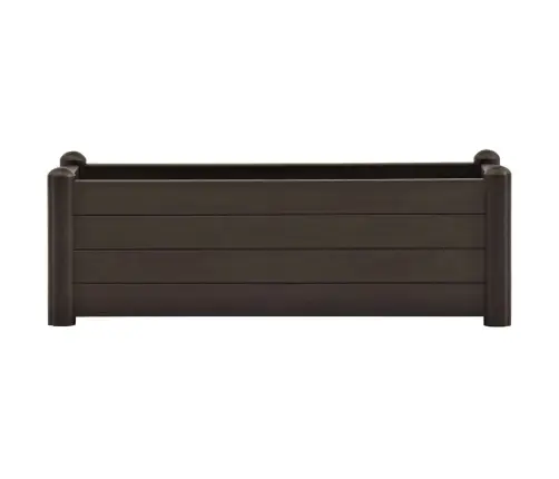 Augstā Puķu Kaste, Pelēkbrūna, 100X43X35 Cm, Pp Vidaxl