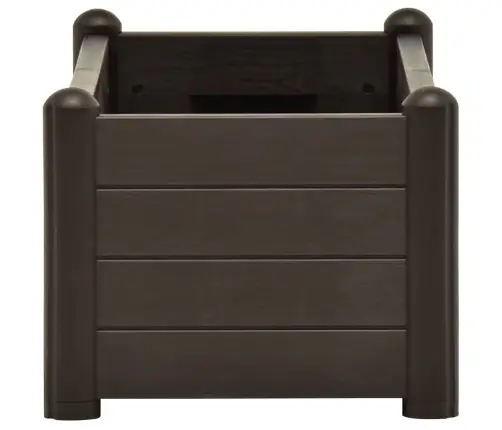 Augstā Puķu Kaste, Pelēkbrūna, 100X43X35 Cm, Pp Vidaxl