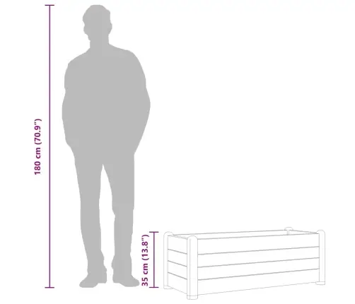 Aia Taimelava Pp Antratsiithall 100 X 43 X 35 Cm