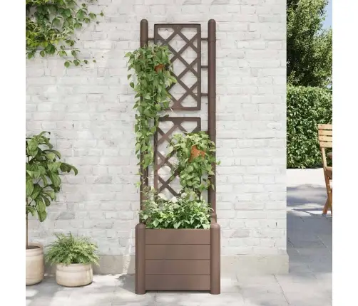 Võrega Taimekast, 43 X 43 X 142 cm Pp Helepruun