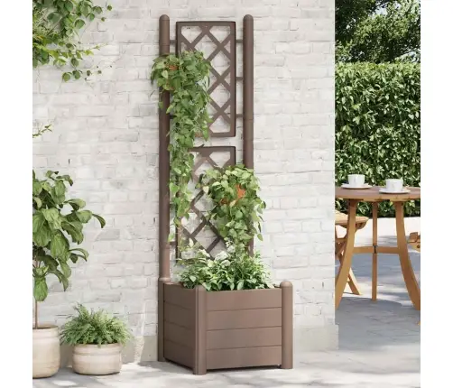 Võrega Taimekast, 43 X 43 X 142 cm Pp Helepruun