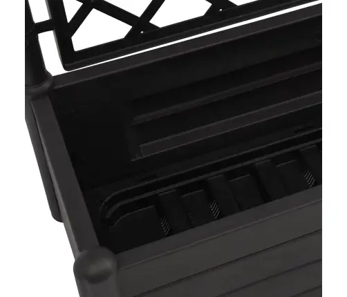 Sodo Lovelis Su Treliažu, Antracito Spalvos, 100X43X142cm Pp