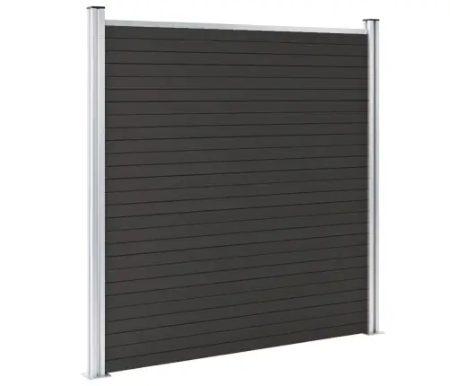 Žoga Panelis, 180X186 Cm, Melns Wpc Vidaxl