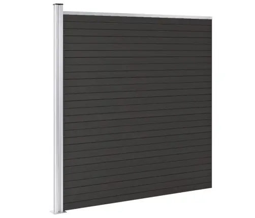 Žoga Panelis, 175X186 Cm, Melns Wpc Vidaxl