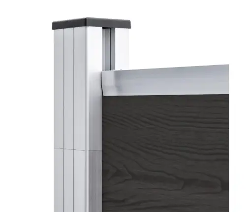 Žoga Panelis, 175X186 Cm, Melns Wpc Vidaxl