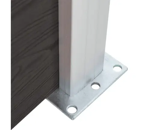 Tvoros Segmentas, Juodos Spalvos, 95X(105-180)cm Wpc